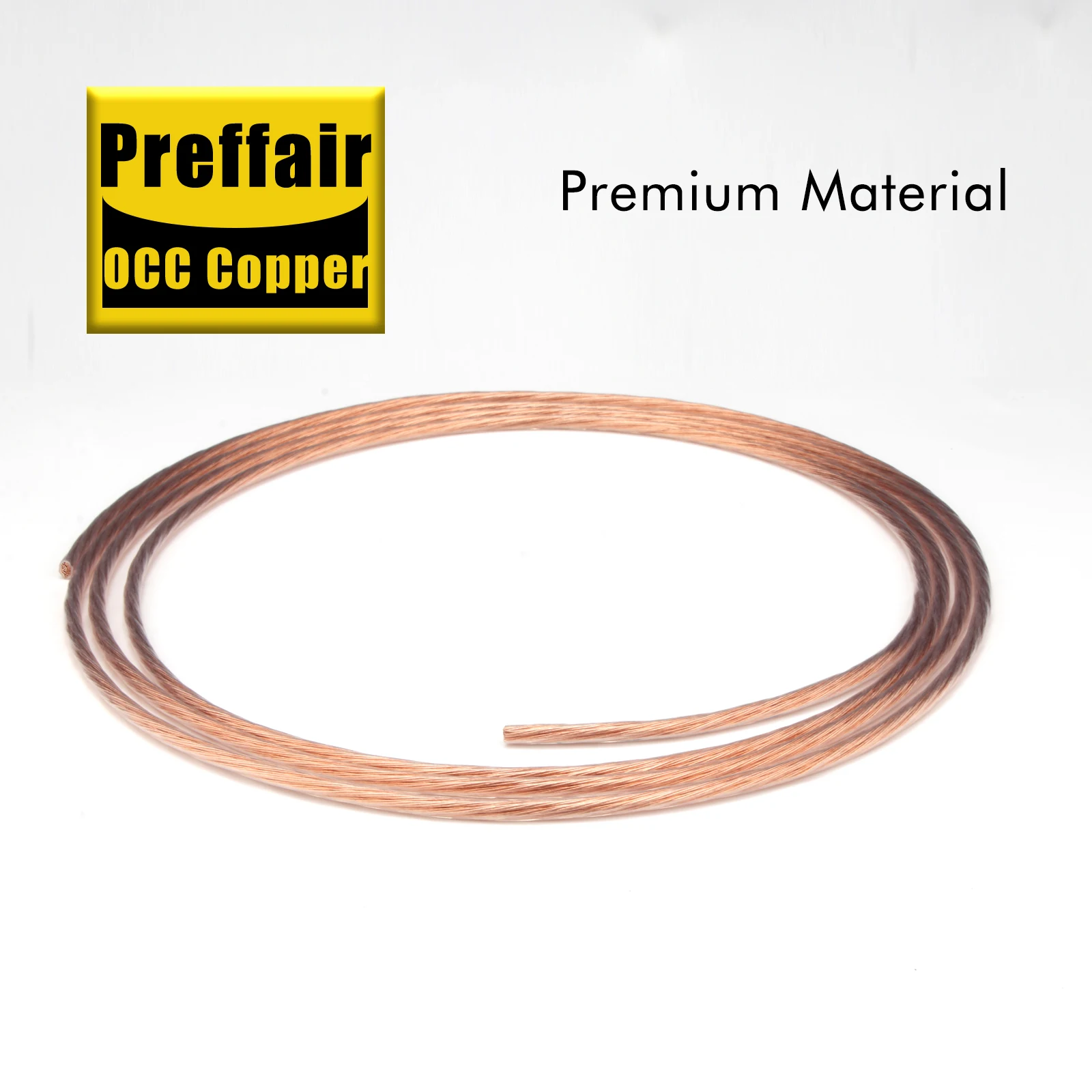 Preffair Hochreines 6N OCC PTFE Draht Kupferkabel für Hifi Audio DIY Verstärker Lautsprecherkabel – Detail 5