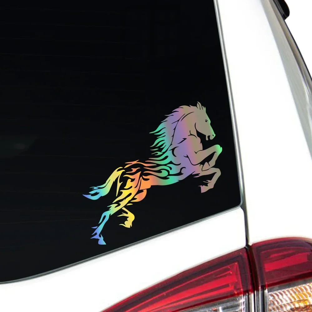 Auto Aufkleber Hübsches Pferd Kreative DIY Wasserdichte Anti Scratch Vinyl Aufkleber Dekor Für Seite Tür Fenster Auto Styling Zubehör