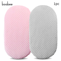 1Pc Solid Color Baby Cradle Sheets, Super Soft and Plaid 3D Beanie Velvet Sheets, Multiple Colors Available, All-Inclusive Removable, Smooth and Skin-Friendly Cradle Cover for Newborn Children, Perfect Baby Shower Gift for Babies.