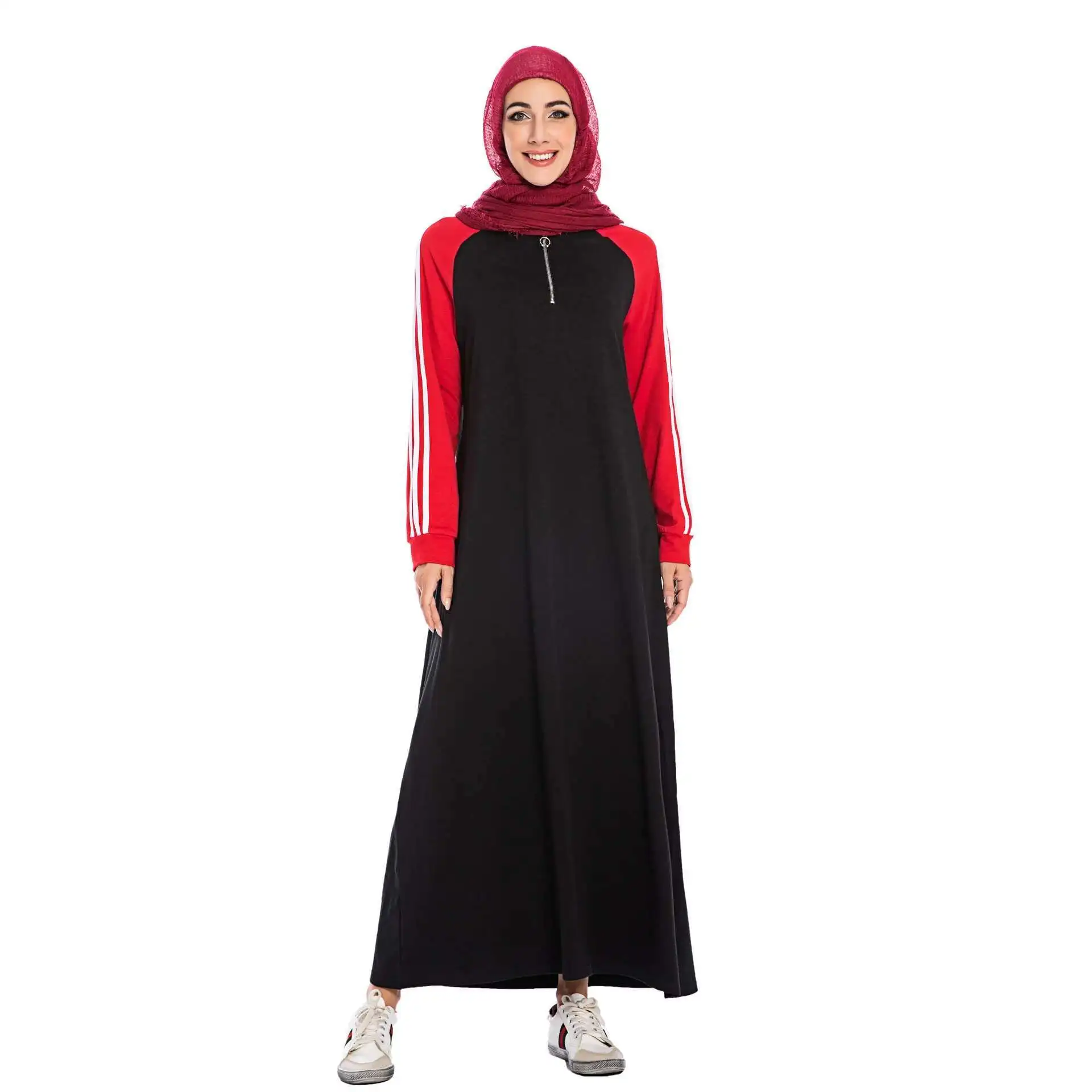 

Autumn and Winter Women's Fashionable Plus Size Long Pullover Hoodie Dress 6192 Robe Abaya Ramadan Dubai Luxury Islam Elegant
