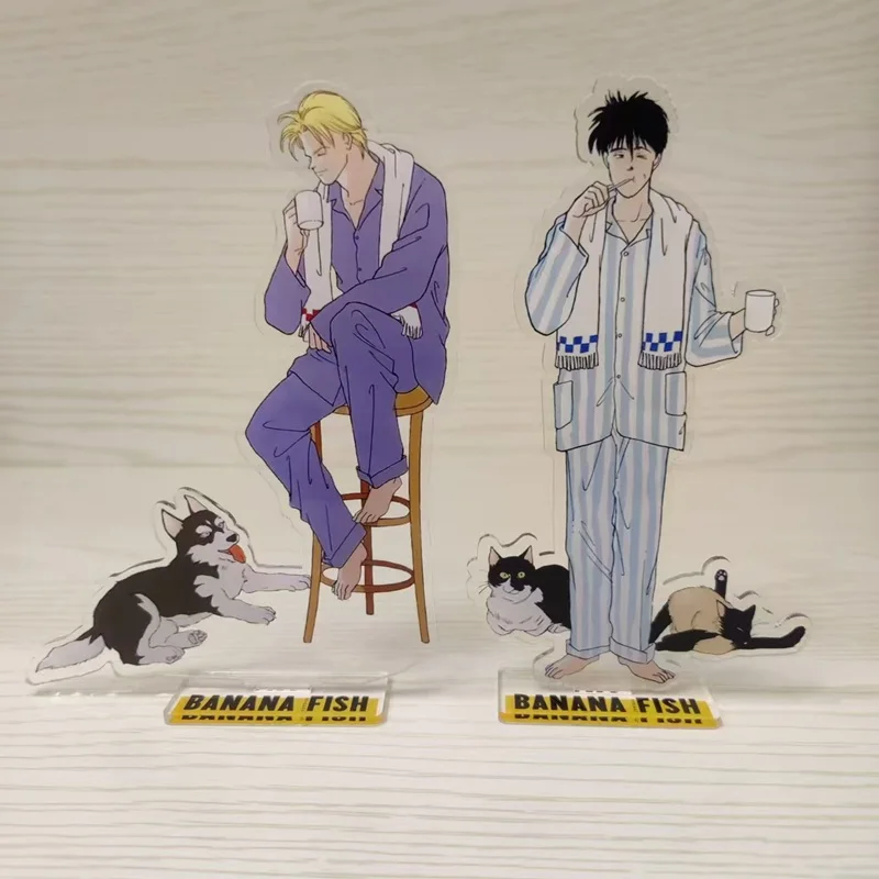 Cartoon BANANA FISH Anime Figure Ash Lynx Okumura Eiji Acrylic Stands Model Plate Desk Decor Prop Birthday Gift Fans Collection