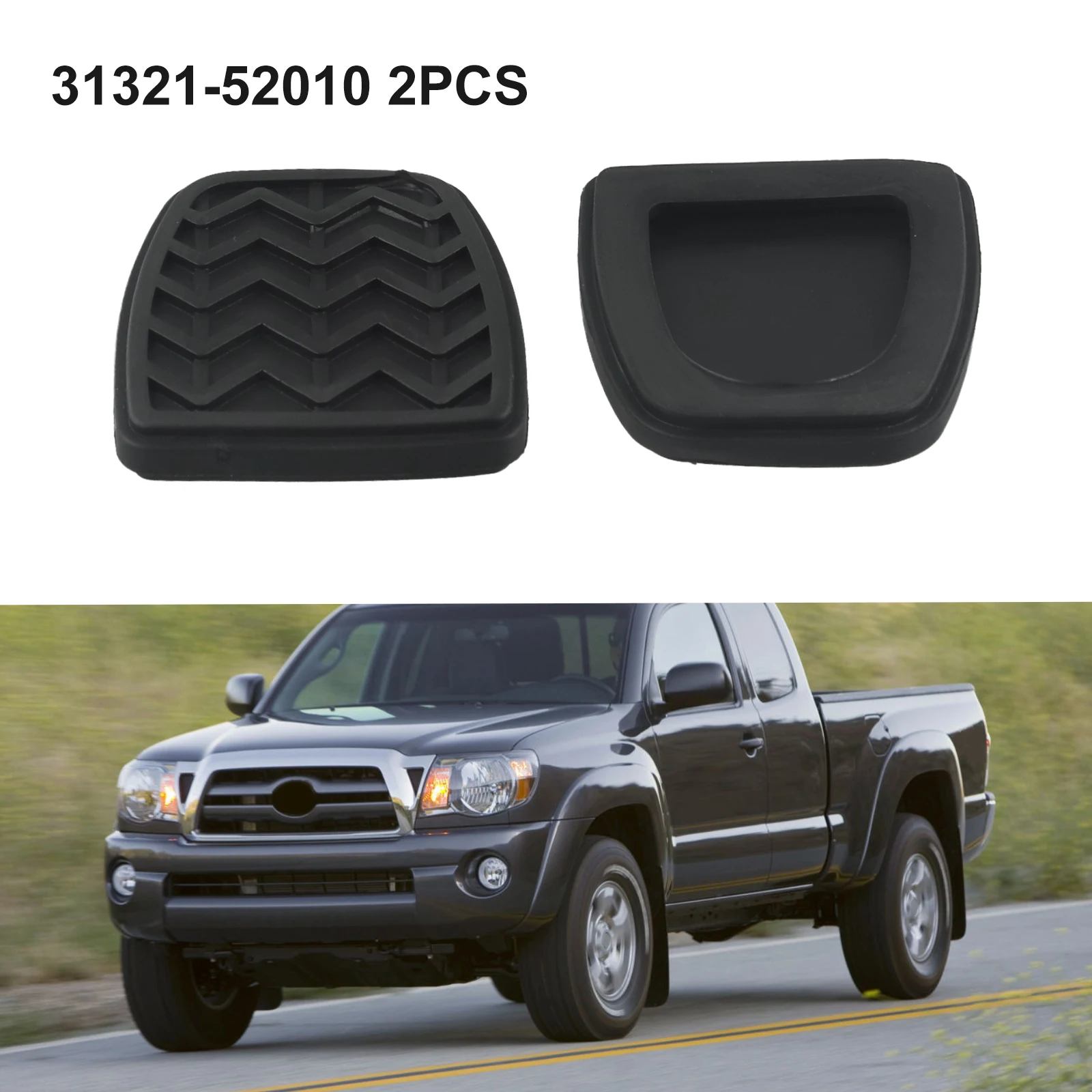 차량 유지 보수 브레이크 클러치 페달 패드, 브레이크 클러치 커버, 내구성 및 고강도 고무 제작, 쉬운 설치