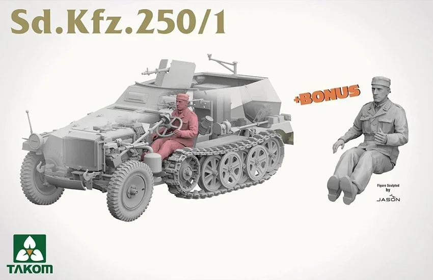 TAKOM-Kit de modèle d'assemblage de véhicule semi-chenillé, 2184 1/35 Sd. K202.. 250/1 Ausf.A