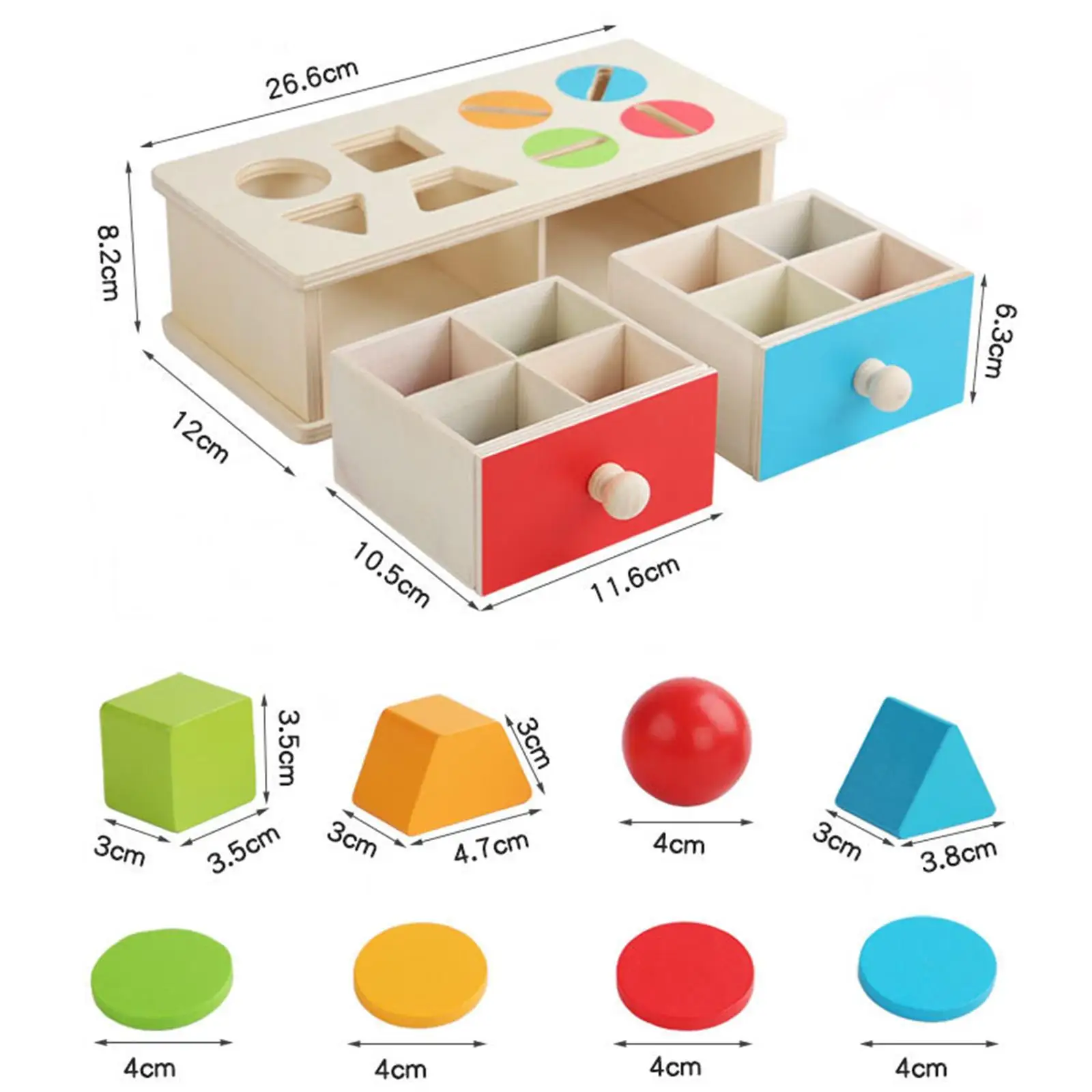 Montessori Spielzeug Münzball Box Farbform Sortierung passenden Babys pielzeug Objekt