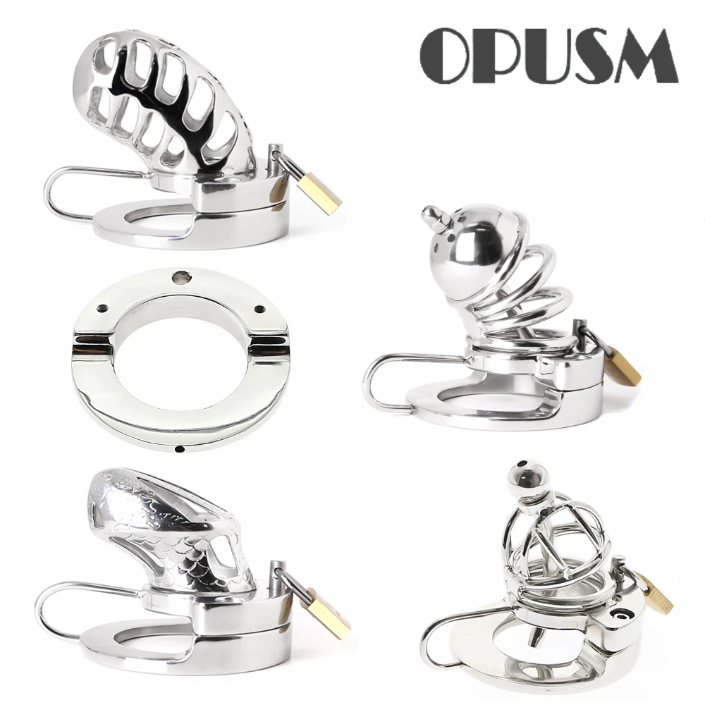 2-in-1 Metalen Cock Cage Kuisheid Met Urethrale Buis Balzakstretcher Mannen Testikels Bondage Rvs penis Ring Bdsm Seksspeeltjes