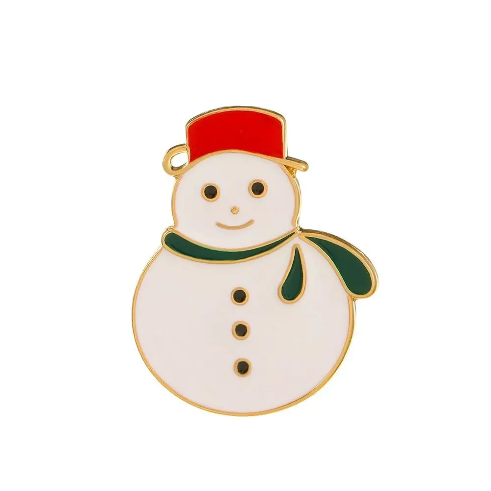 Fashion Cartoon Christmas Brooch Snow Man Christmas Tree Santa Claus Enamel Pins Bell Badge Dripping Oil Lapel Pin Decoration