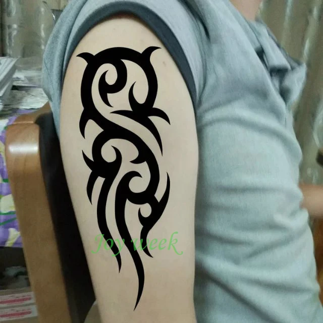 Waterproof Temporary Tattoo Sticker cool man\'s tribal totem Phoenix tatto stickers flash tatoo fake tattoos for men women 7