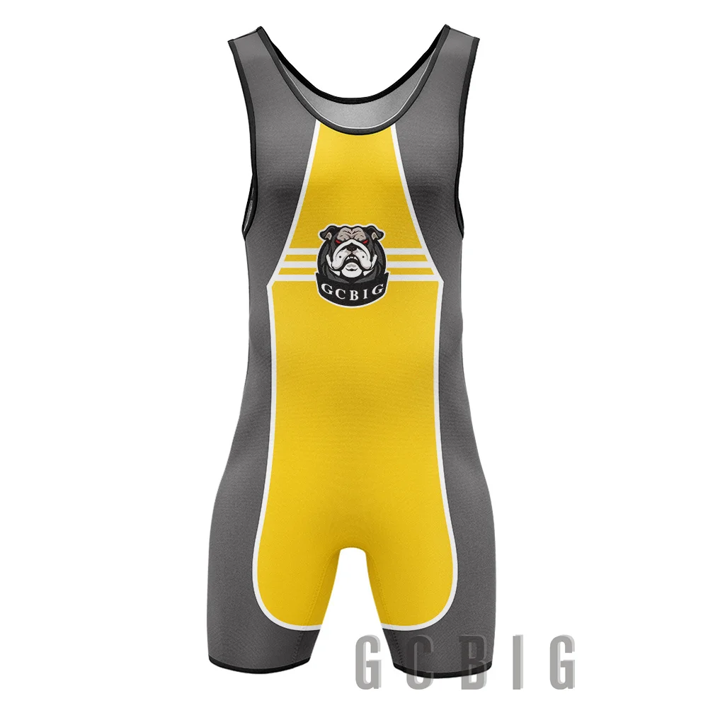 Men Marathon Wrestling Singlets Running Weightlifting Triathlon PowerLifting Bodysuit WWE Gym Breathable Sport Skinsuit Swimwear
