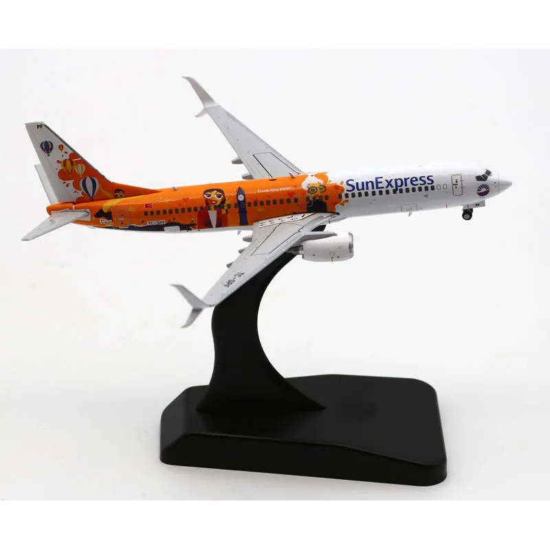 LH4288 Alloy Collectible Plane Gift JC Wings 1:400 SunExpress Air Boeing B737-800 Diecast Aircraft JET Model TC-SPF With Stand