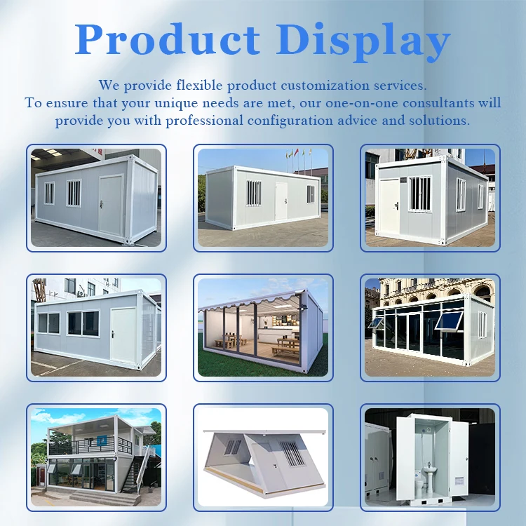 3 Bedroom Foldable Flat Pack Container House Cafe Shop Contemporary A-Frame Steel Container Villa Hotel Sandwich Panel Material