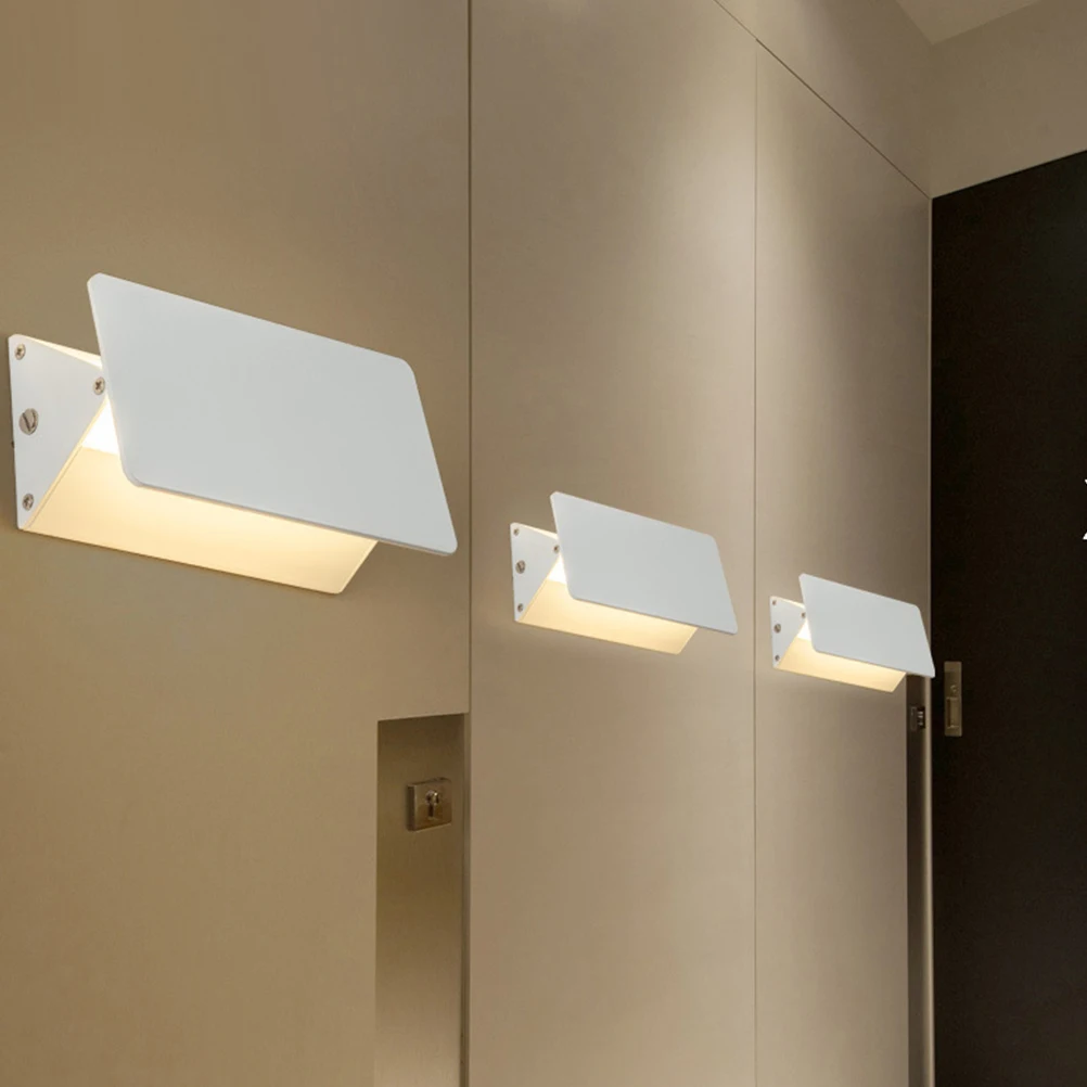 

1pc Rotary Dimmable Wall Lamp 16Cm 6W 3000K Led Mirror Front Light For Home Office Bedroom Corridor Balcony Bedside Lamp