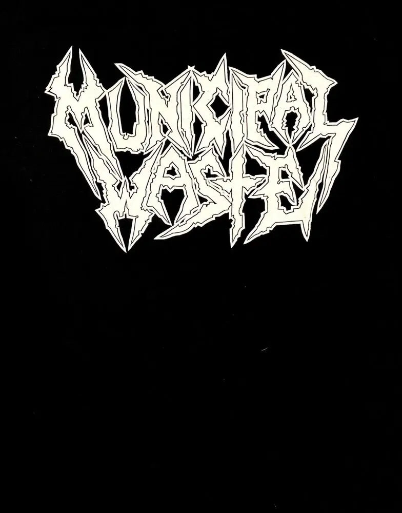 MUNICIPAL WASTE cd cvr WHITE LOGO Official SHIRT XL New mutation partying em all