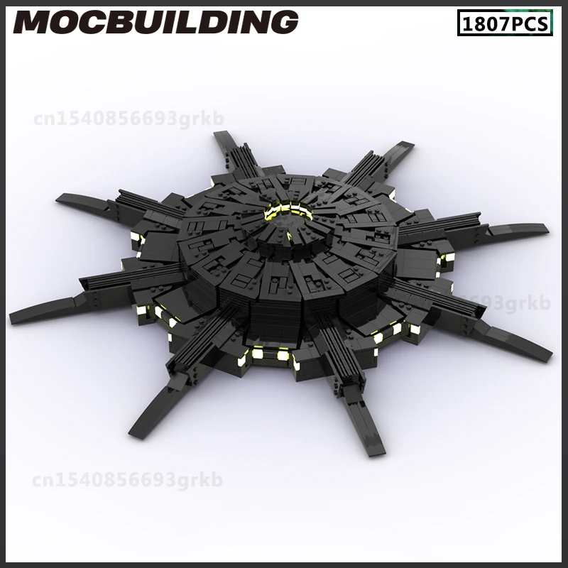 MOC Building Blocks Spaceship Battleship Frigate Starfighter DIY Bricks Space Base Model Toys Birthday Gifts Christmas Present