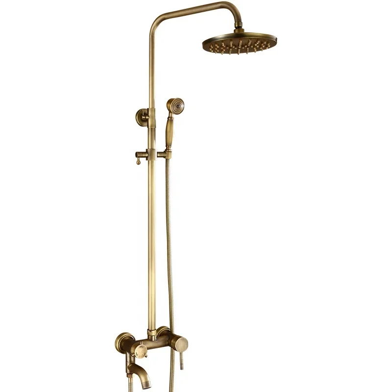 Antique Thermostatic Rain Shower panel Shower Set Contemporary Telephone Shower Faucets