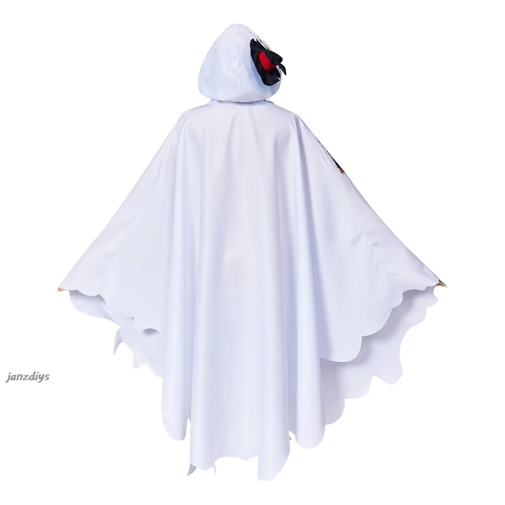 Anime My Hero Academia Midoriya Boku no Izuku Cosplay Costume  Halloween Ghost Hooded Cloak Shoes Wig Set