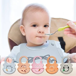 Baberos de alimentación de silicona para bebé, cómodo babero de destete infantil, impermeable, para niños y niñas, mantiene las manchas fuera ajustable