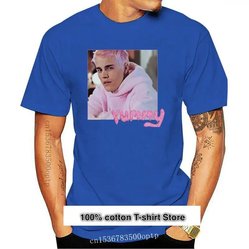 New Cute Justin Bieber Yummy T-shirt Summer Casual Short Sleeve Round Neck Tops Loose T Shirt