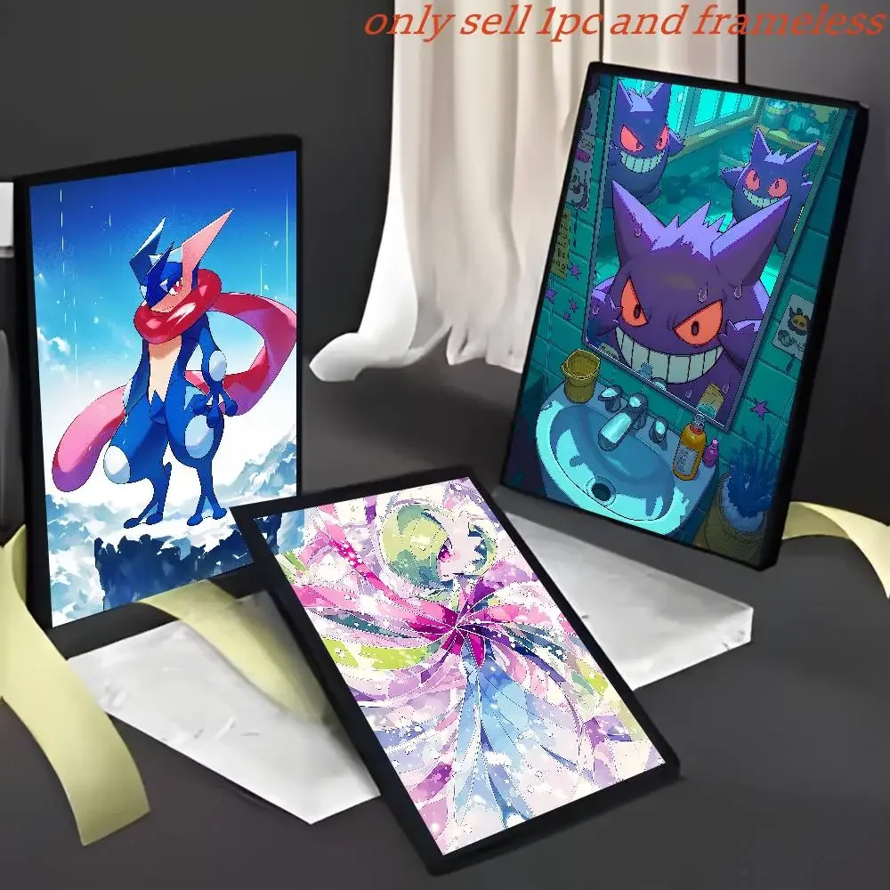 Pokemon Peripherals Gengar Mimikyu Banette Anime Wall Art Canvas Poster