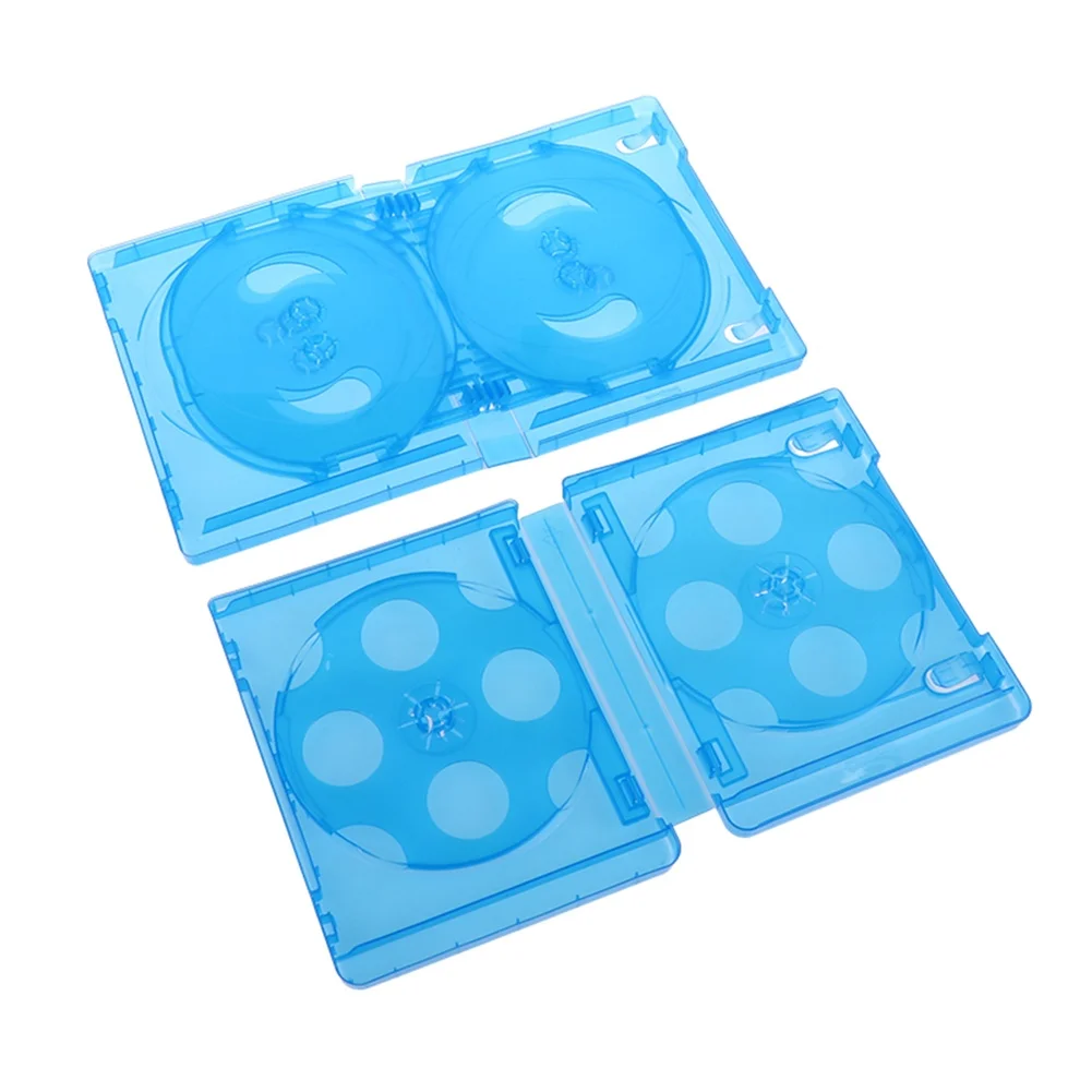 10 Discs Household Plastic CD Case CD Storage Box For Blu-ray Game Cases Replacement CD DVD Discs Storage Bracket Box