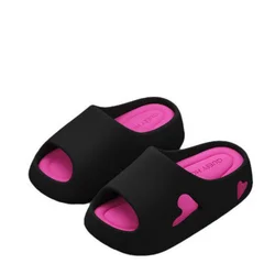 Women Sweet-heart Shaped Slipper Comfortable Soft EVA Bedroom Bathroom Slipper Side Hole Thick Sole Slide Anti-slip Sandals