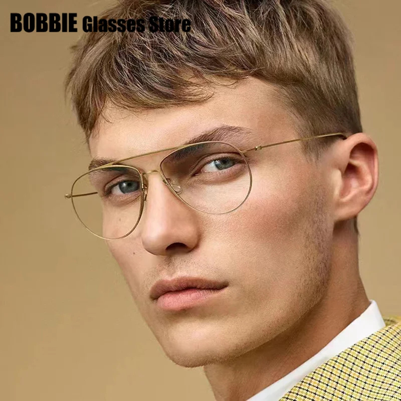 Glasses Frame Pilot 5507 Denmark Brand Ultralight Thin Rim Men Women 2025 New Handmade Design Screwsless TT Titanium Eyeglasses