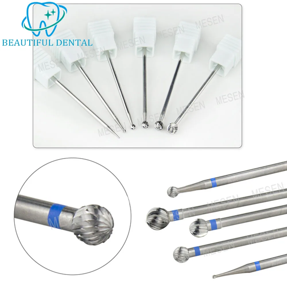 Dental drill bit, diamond-coated carbide, 45/70 mm, suitable for bone cutting and sawing, compatible with straight-shank drills