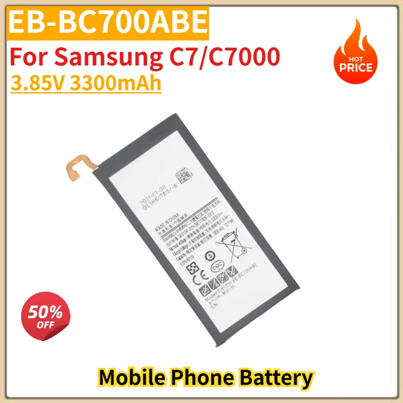 

EB-BC700ABE High Quality Phone Battery 3.85V 3300mAh for Samsung C7/C7000 Brand New Replacement Battery