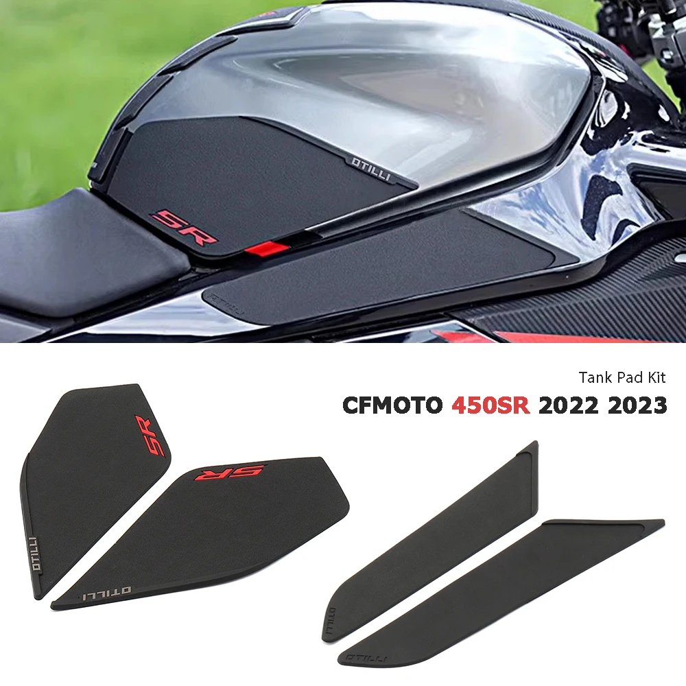 Autocollants antidérapants pour tampons de réservoir de carburant de moto, pour CFMOTO 450 SR 450SR 450sr 450 sr 2022 2023, autocollants de Protection en caoutchouc pour réservoir d'huile