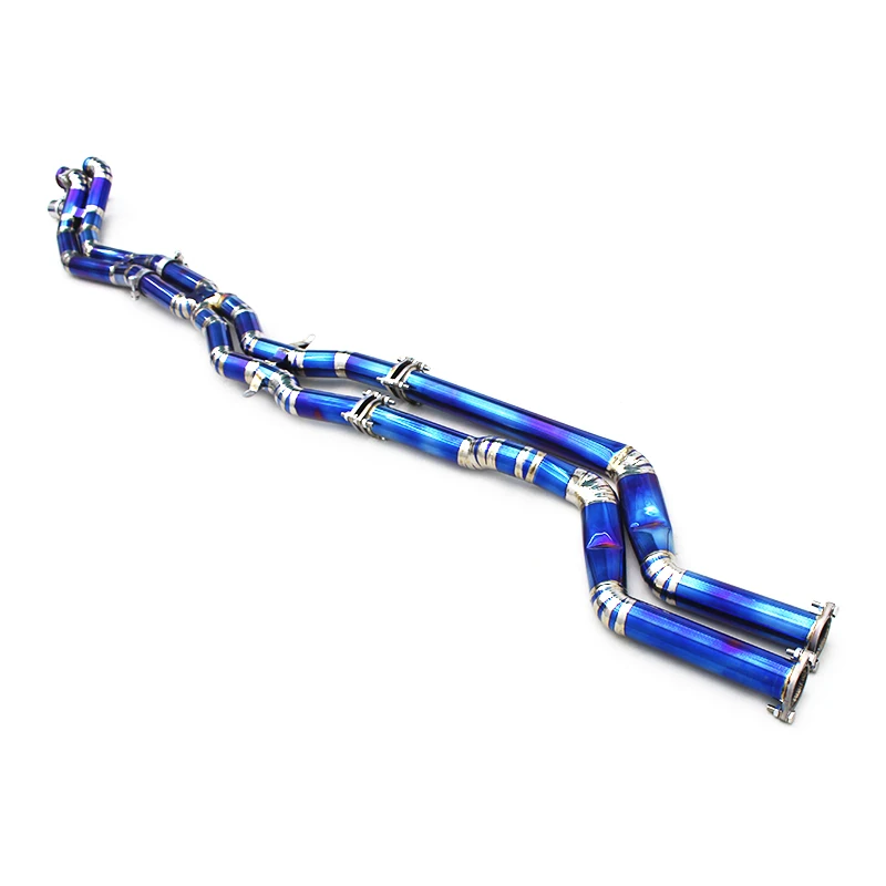 YD Titanium Exhaust Mid Pipe For BMW M3 E46 2004-2006 Blue Color Titanium Exhaust Pipe Car Exhaust System