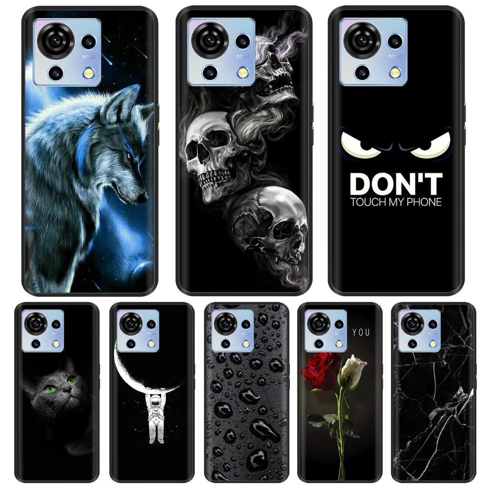 Soft Silicone Patterned Phone Case, Capa para ZTE Blade V50 Vita, Capa traseira para ZTE V50 Vita