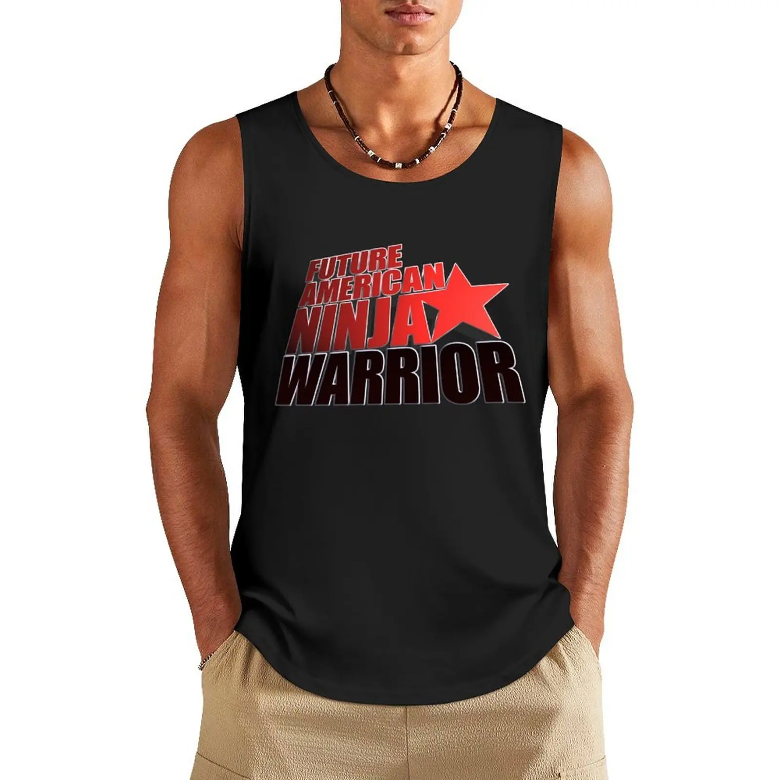

FUTURE American Ninja Warrior Tank Top bodybuilding for men sleeveless tshirts for men gym men Men's clothes