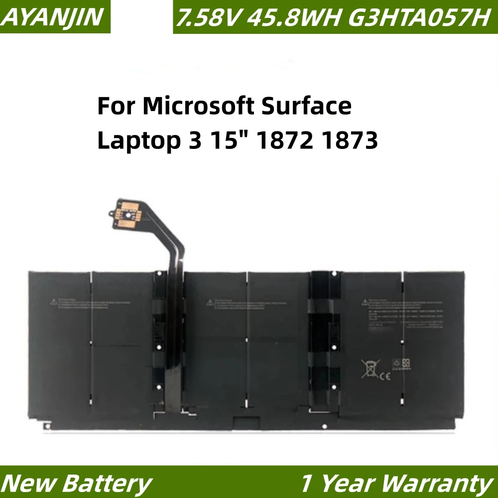 G3HTA057H G3HTA058H Laptop Battery For Microsoft Surface Laptop 3 15