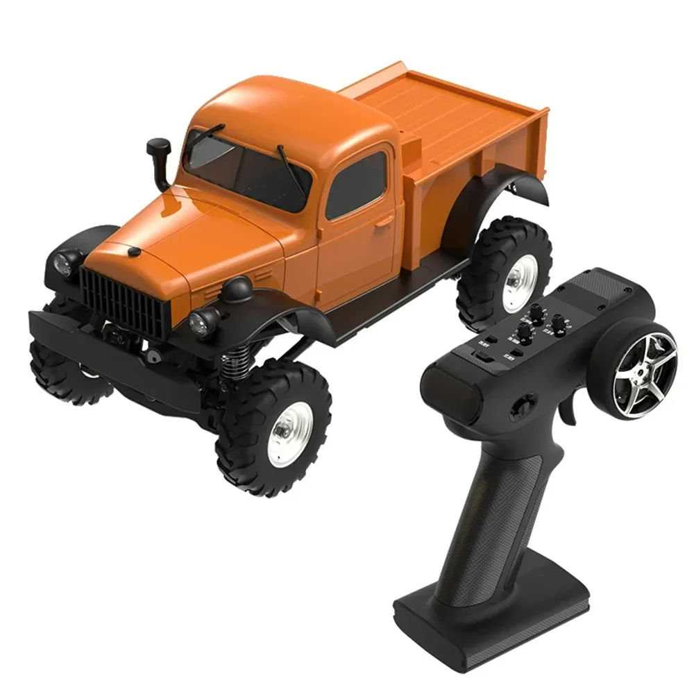 SALVATOR Camion cingolato telecomandato 4WD in scala 1:24 da 2,4 GHz Rock Crawler con luci a LED per avventure fuoristrada