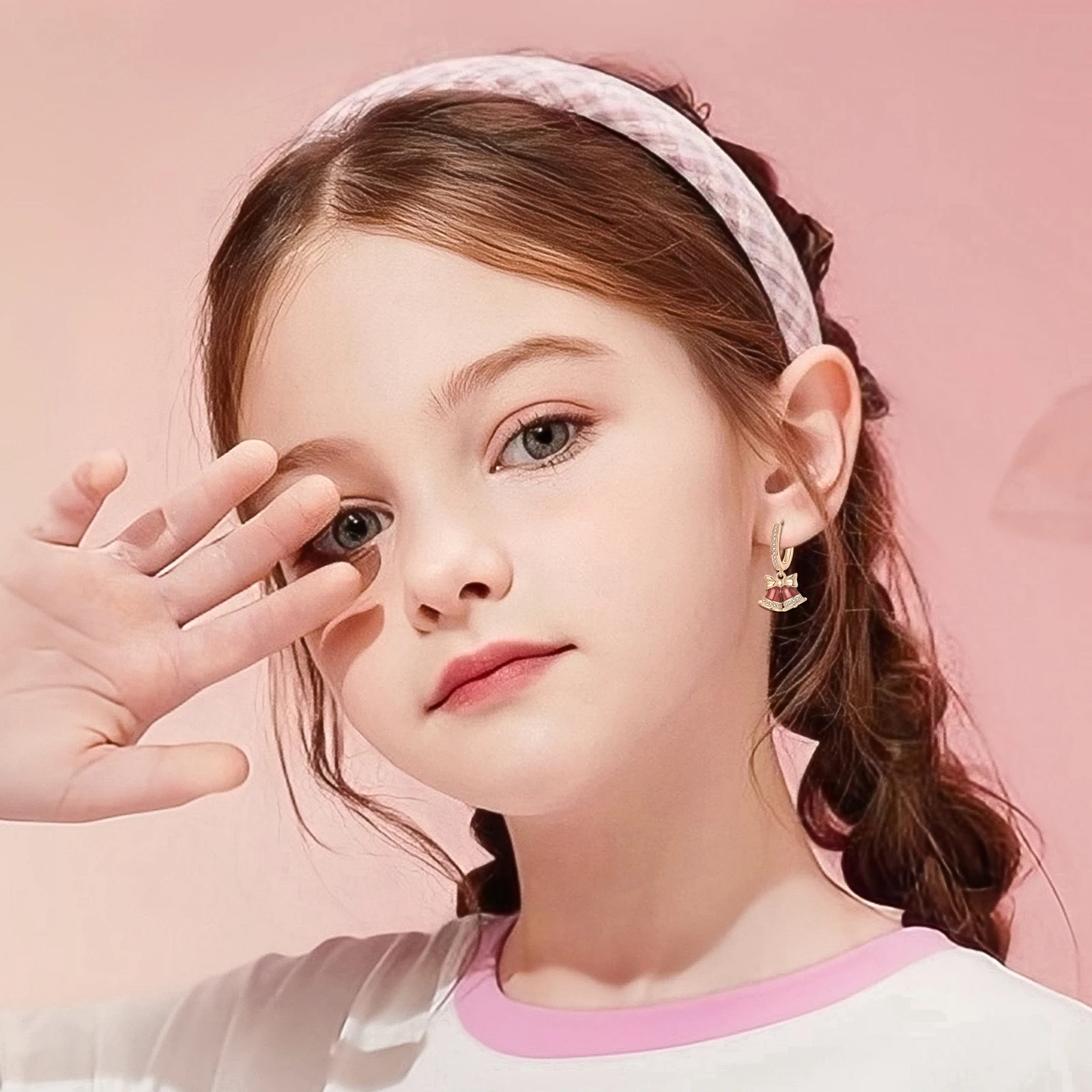 أقراط الكرز 925 فضة الأحمر القوس القلب الأذن هوب الفراولة جوهرة قرط الاذن المرصع عيد الميلاد للنساء غرامة مجوهرات هدية