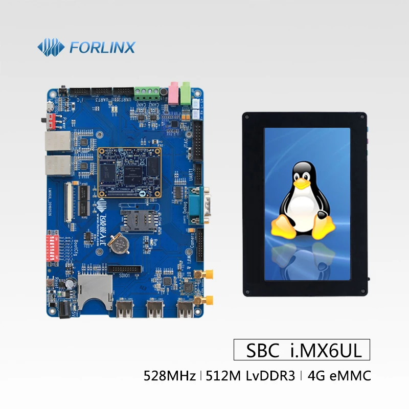 

i.MX6UL Cortex-A7 Embedded Linux System Motherboard with 4.3'' Resistive LCD Touch Screen