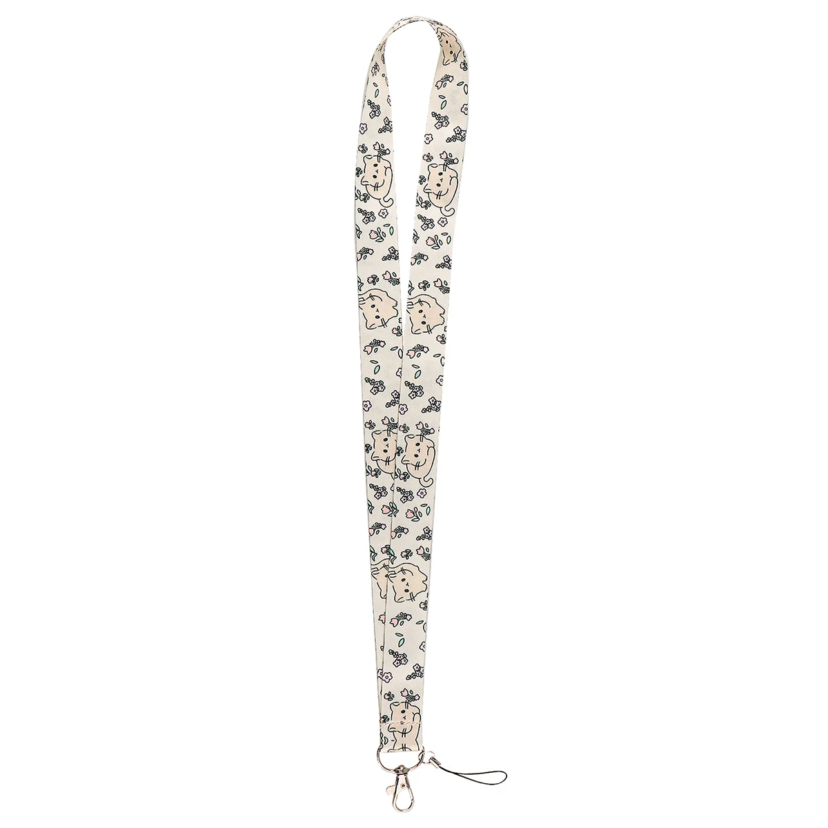 Cute Flowers Cat Lanyard for Key ID Card Gym Cell Phone Straps USB Badge Holder DIY Hang Rope Lariat Lanyard Phone Accessories view 4