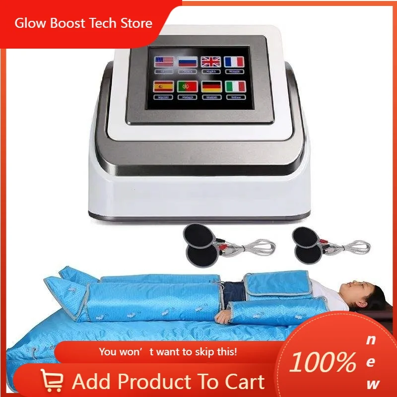 

GB3-in-1 Full Body Compression Massage Therapy Kit Touch Screen Lymphatic Drainage Machine for Legs Buttocks Arms - Pressure The