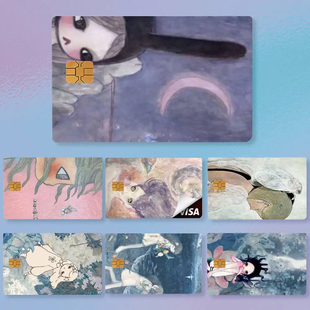 Aya Takano P-paintings  Credit Card HD Stickers Premium matte film effectively prevents fingerprints and daily abrasion.