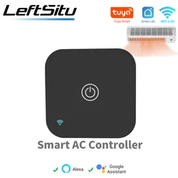 Tuya Smart Air Conditiong Thremostat Sensore di umidità della temperatura integrato per AC remoto IR Funziona con Alexa Google