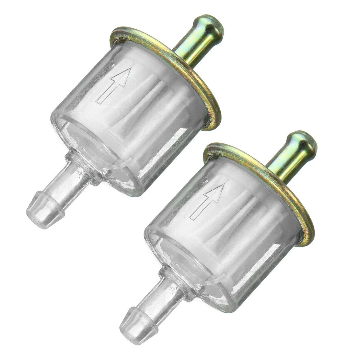 

2Pcs Plastic Petrol Inline Fuel Filter Dirt Universal Motorcycle Part Fit 5/16'' 8mm Fuel Filters Car Accessories 539510