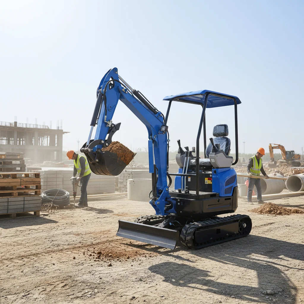 Customized 1.5 Ton Hydraulic Mini Wheel Excavator Kubota Used Digger Small Garden Work