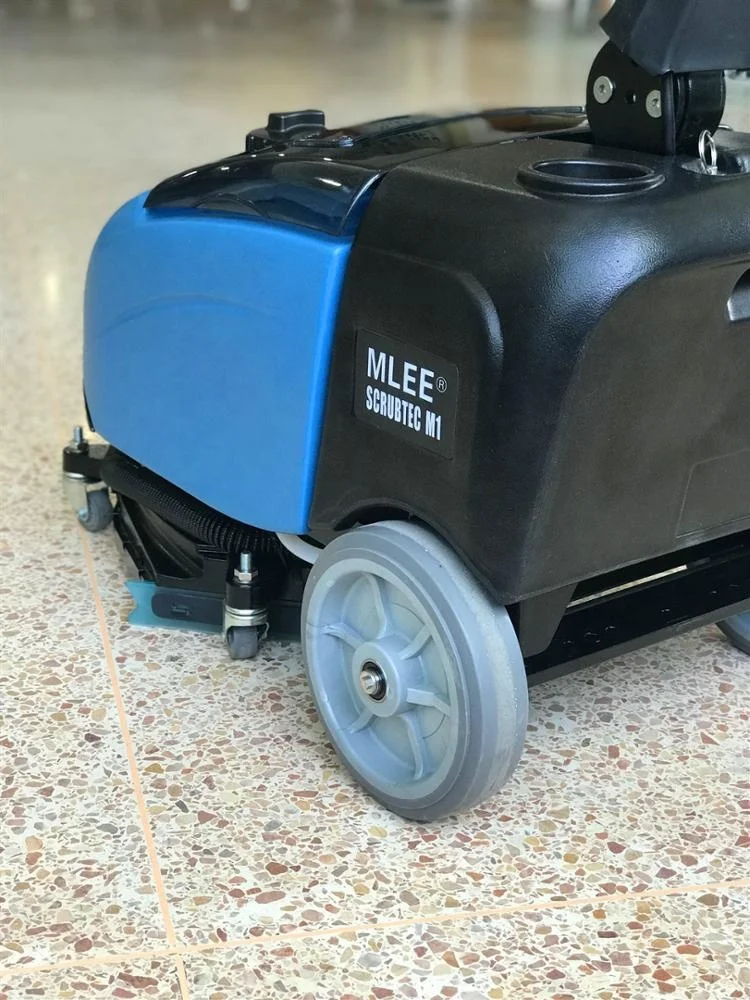 MLEE-M1 Mini Hand push Electrical Smart Cleaning Machine Tile Washing Blue Compact Office/Home Floor Scrubber Machine