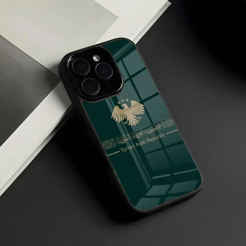 Syrian Arab Republic Syria Phone Case For IPhone 18 Pro Max 17 16 15 14 13 11 Pro Max Plus Glass Phone Case view 5