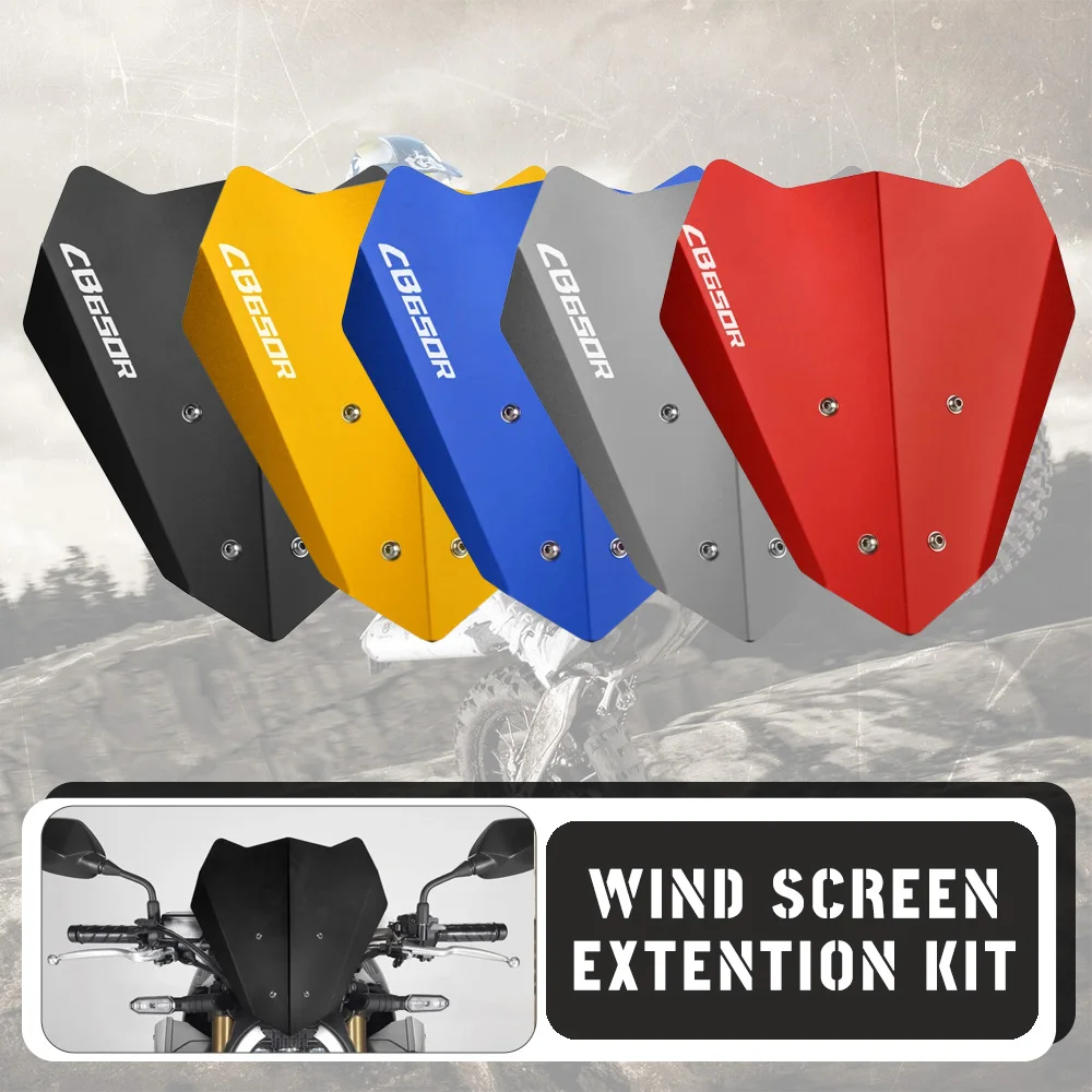 

2023 2022 2021 CB650R Windshield Screen Visor Windscreen Fairing Wind Deflector For HONDA CB 650R CB 650 R CB650 R 2018 - 2024