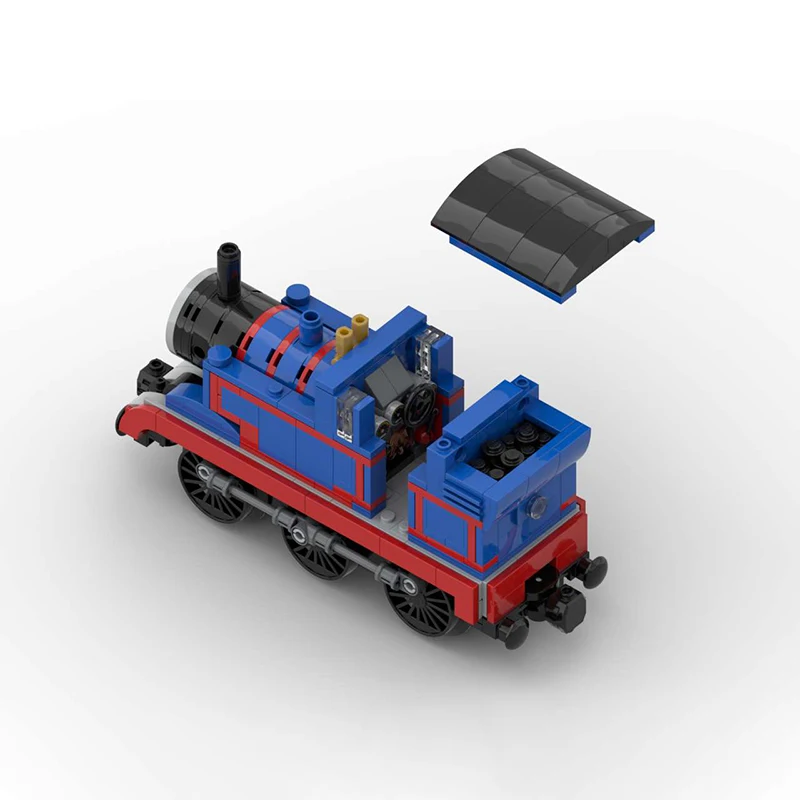 Popular Anime City Car Model MOC Building Bricks Steam Locomotive Modular Technology Gifts Holiday Assemble Children Toys Suit