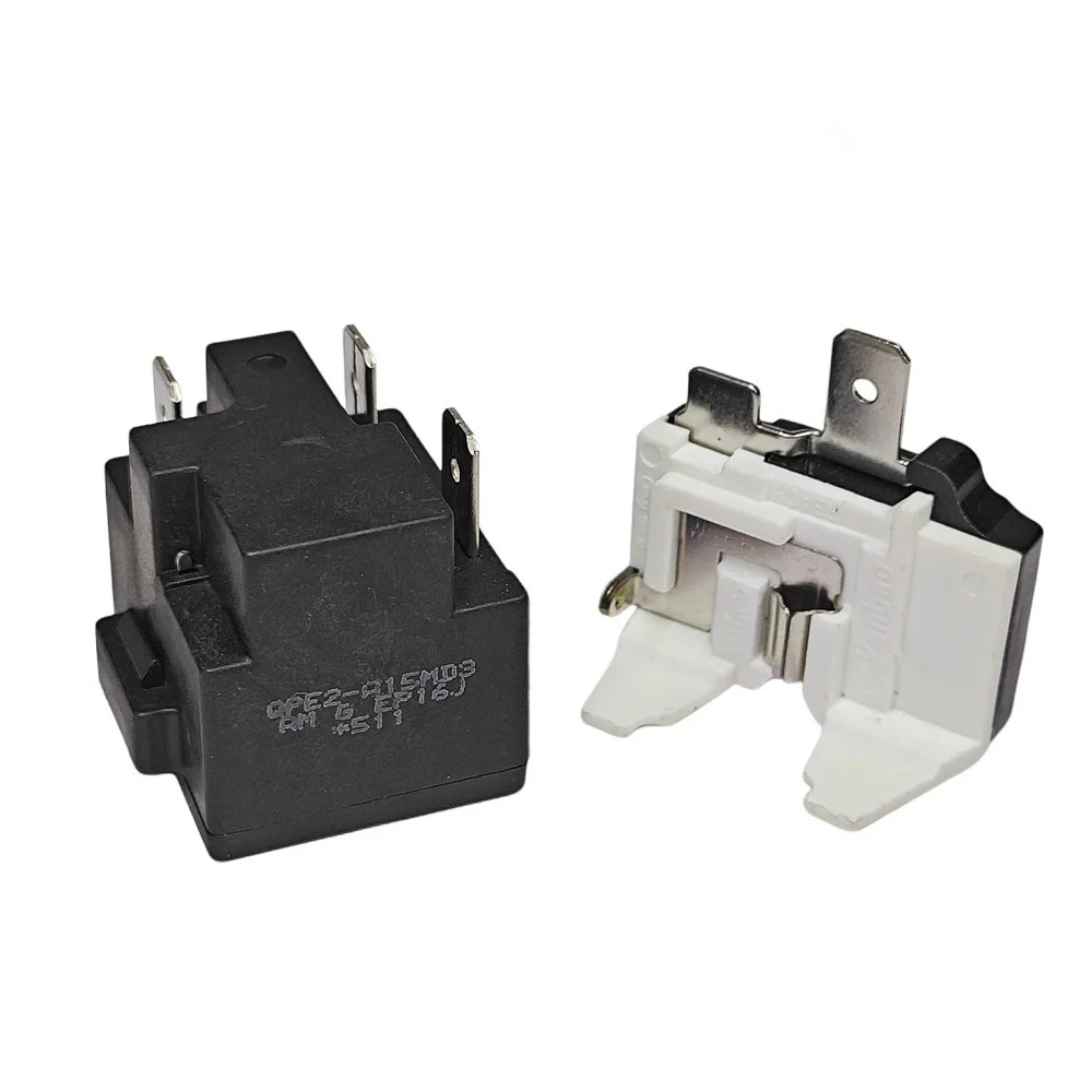 Starter + protetor borboleta para midea geladeira freezer compressor ptc starter QPE2-A15MD3 relé de proteção térmica de sobrecarga