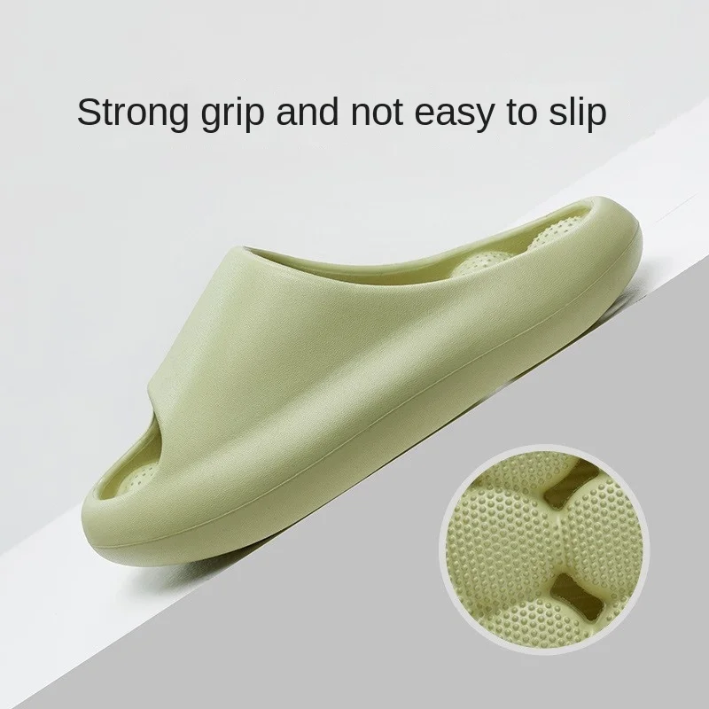 Thick Sole Slippers Massage Summer Bathroom Non-slip Couple EVA Sandals Hollow Sole Prevents Water Accumulation Breathable Shoes
