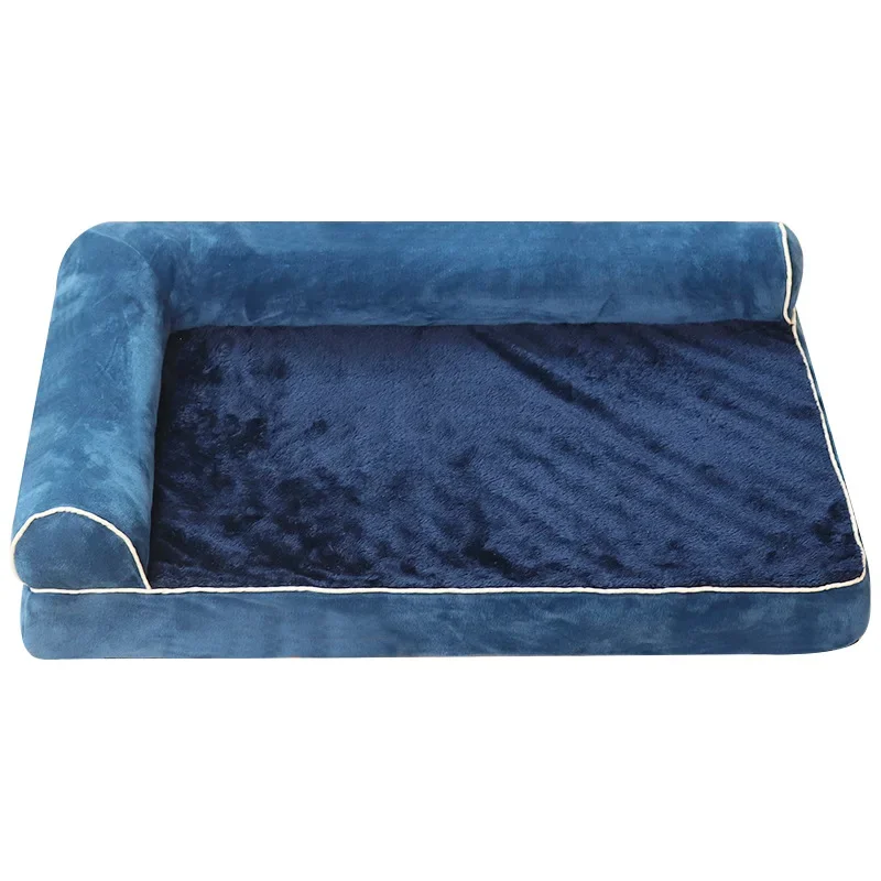 

Custom Size Washable Large Removable Soft Luxury Thick Non-Slip Orthopedic Pet Dog Sofa Bed