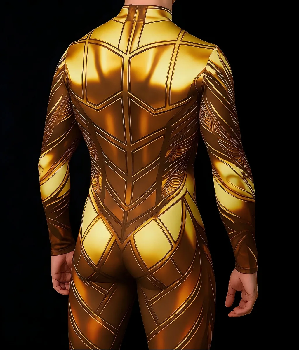 Herren Halloween Cyberpunk Jumpsuit 3D Digitaldruck Roboter Zentai Erwachsenen Cosplay Catsuit Bodysuit Karneval Rennrad Kostüm – Detail 31