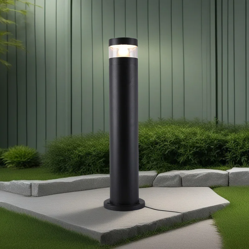 60CM Aluminium Landschaft Licht Outdoor Laterne Gras Rasen Lampe Moderne Garten Terrasse Auffahrt Poller Licht Pathway Post Licht